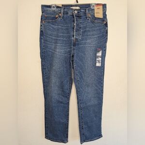 NWT Levi's Women's Wedgie Straight Button Fly Jeans Size 32x28